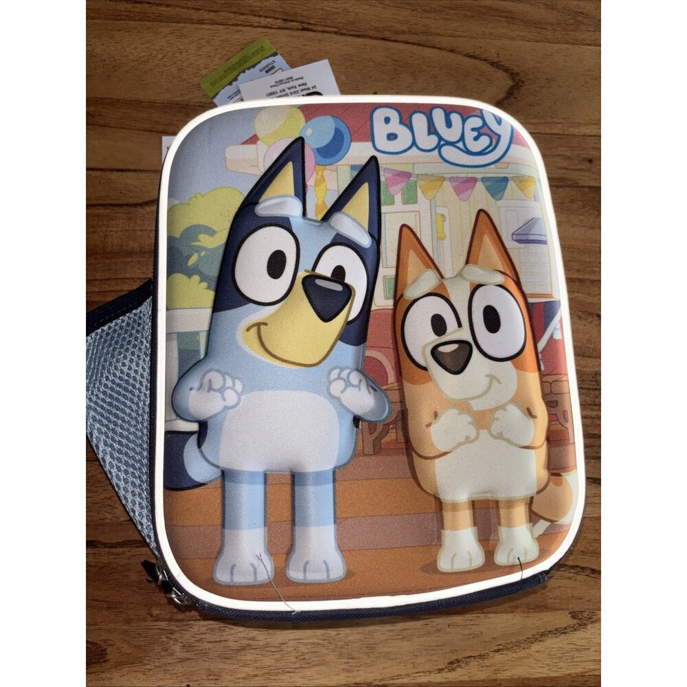 Bluey And Bingo Insulated Lunch Bag With Side Pocket 3D